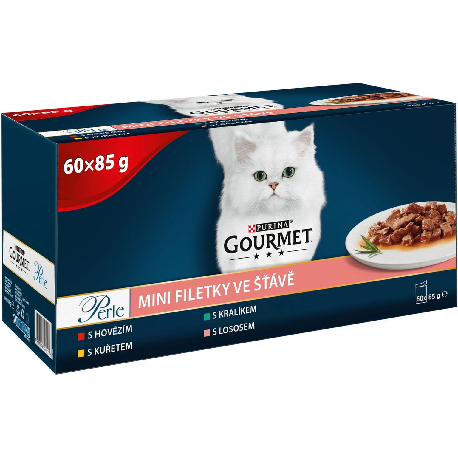 Gourmet Perle multipack rybí a mäsový výber v šťave 60x85 g