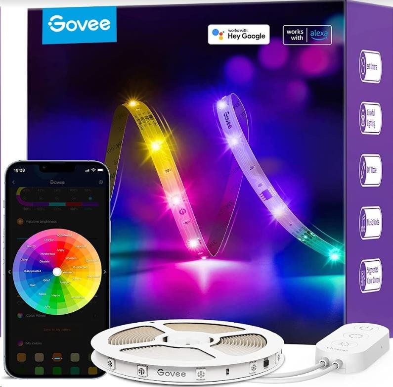 Govee Rgbic Basic Wi-Fi Bluetooth Led pásik 10m