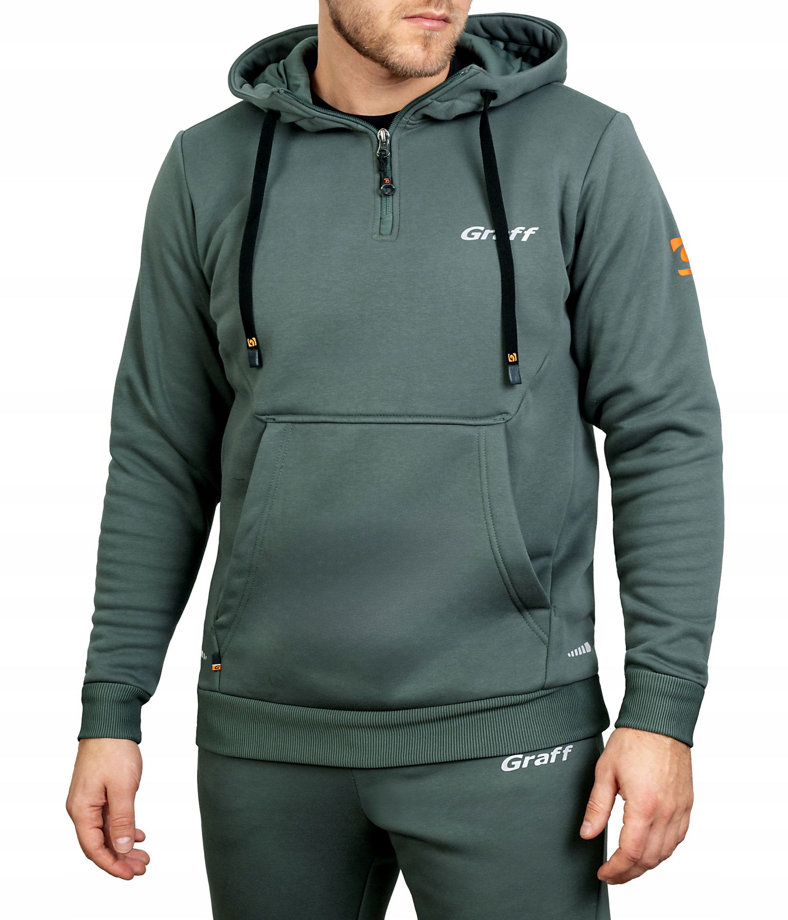 Graff Pánska Klokanková Mikina S Kapucňou 232-BL_M