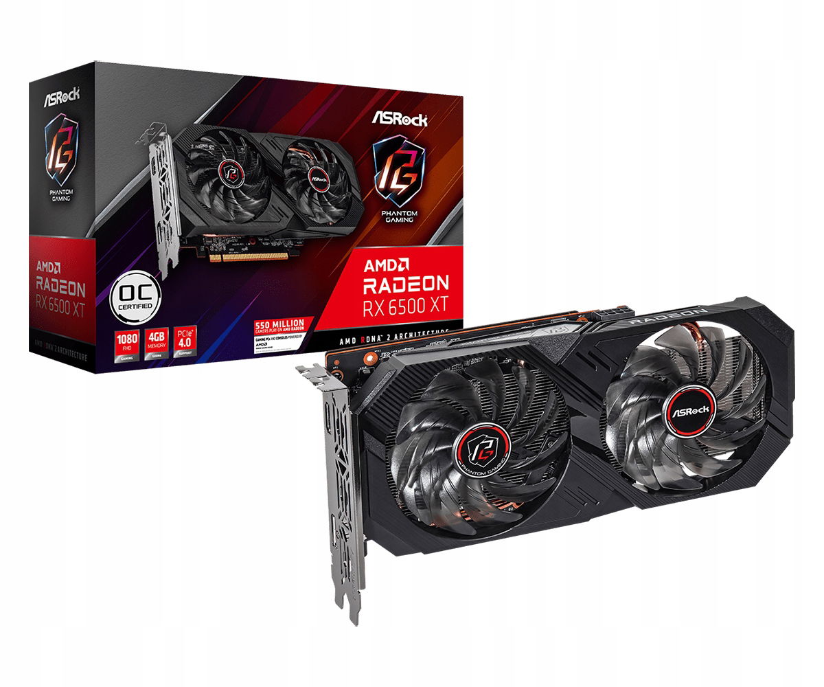 Grafická karta ASRock RX6500XT Pgd 4GO 4 Gb