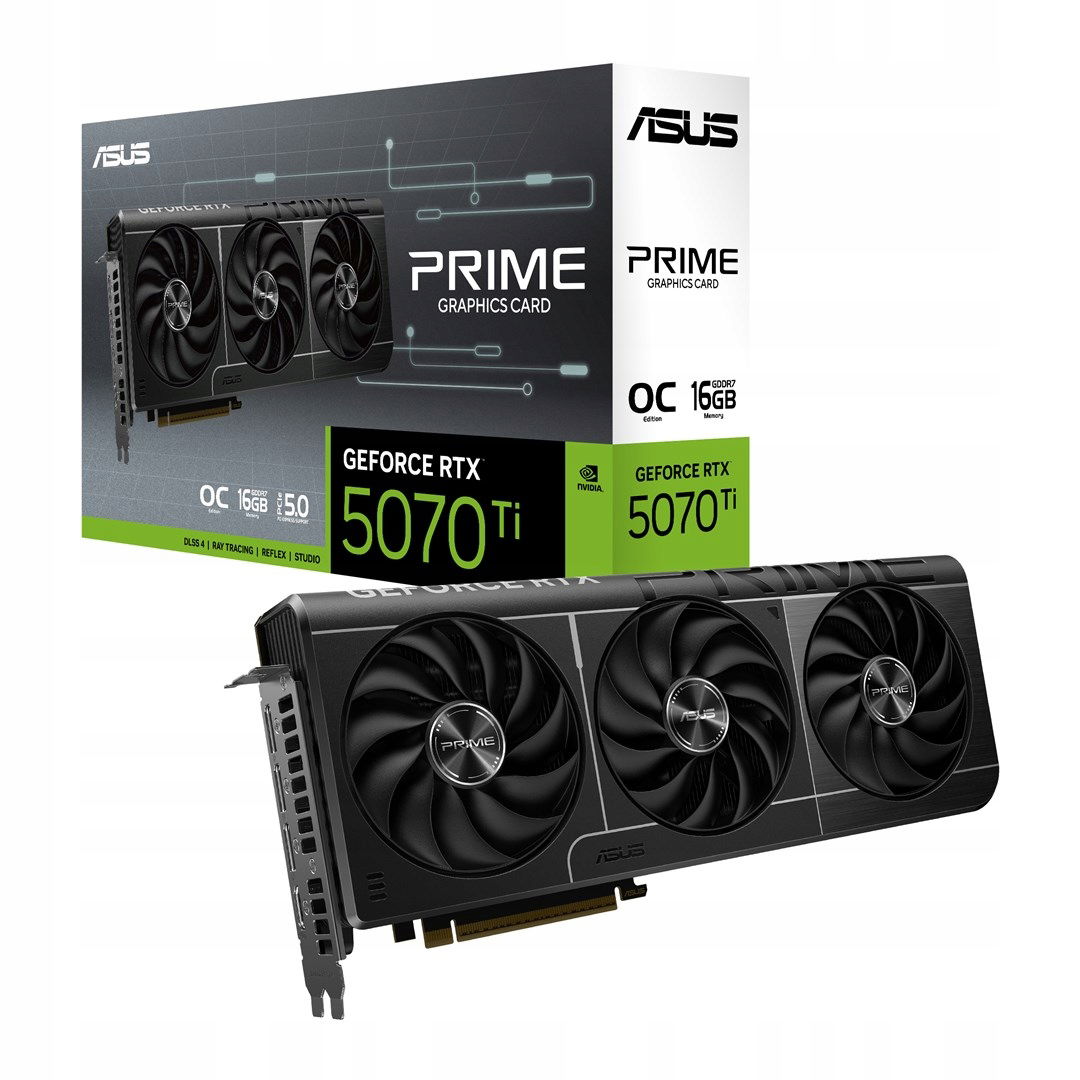 Grafická karta Asus GeForce Rtx 5070 Ti Prime Oc 16GB Dlss 4