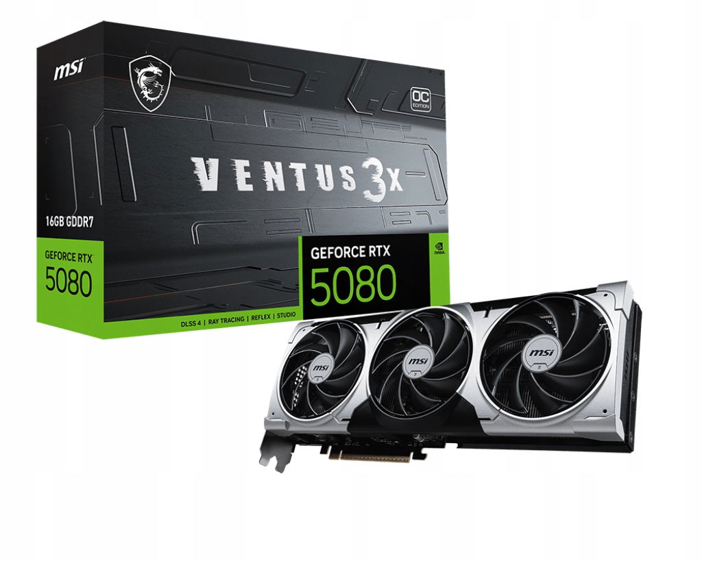 Grafická karta Msi GeForce Rtx 5080 16G Ventus 3X Oc Plus Dlss 4
