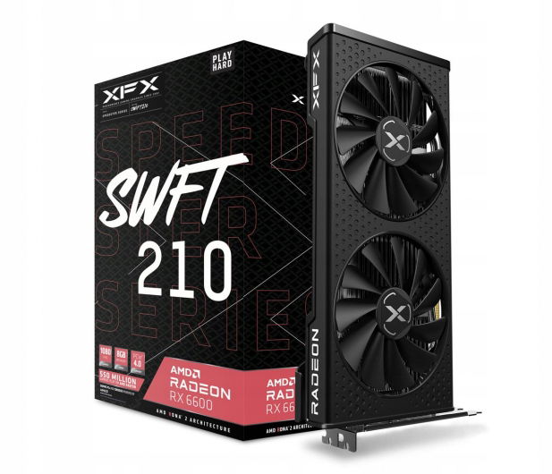 Grafická karta Xfx Radeon Rx 6600 Swft 210 8 Gb