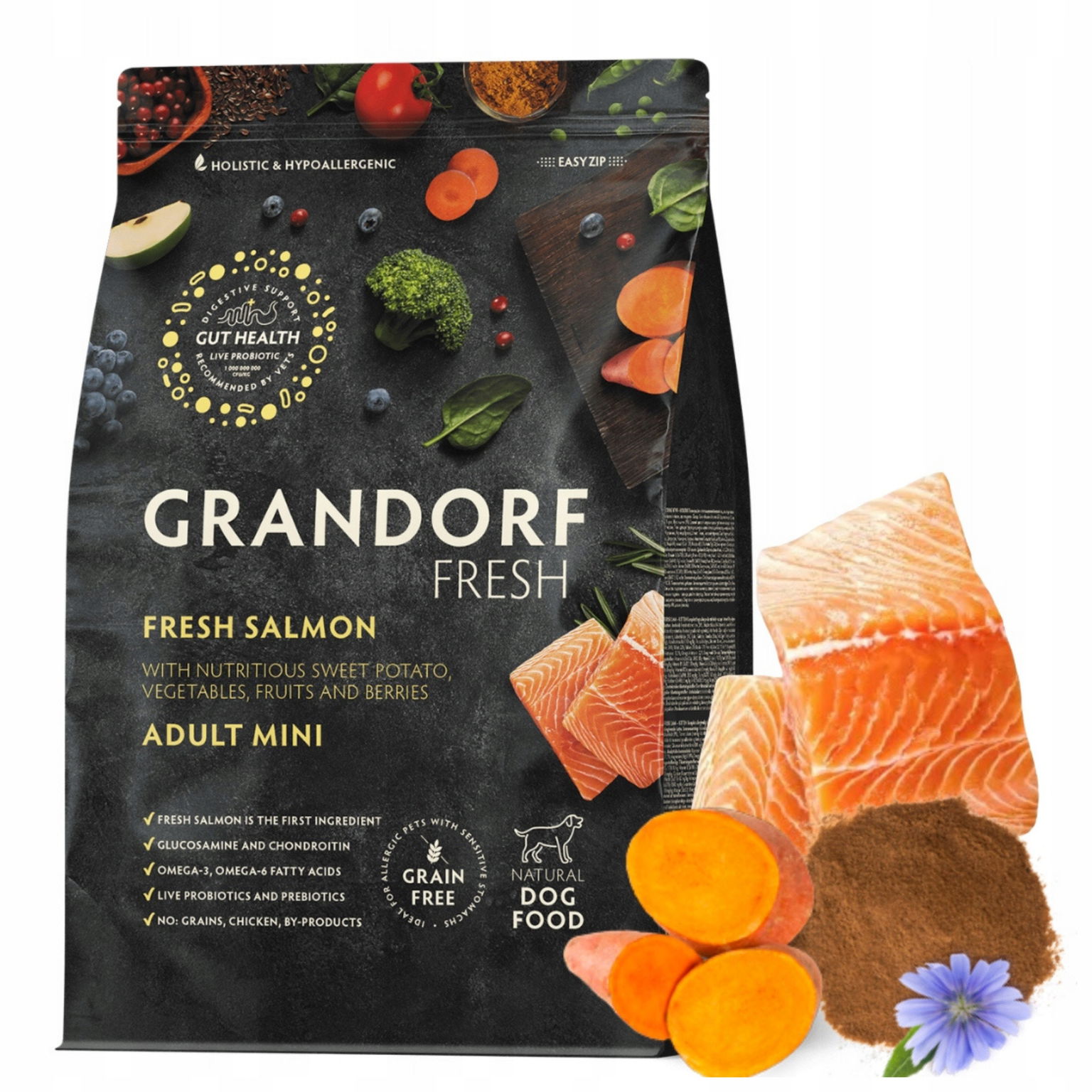 Grandorf Fresh Salmon Adult Mini Čerstvý losos pre Mini Ras 3kg