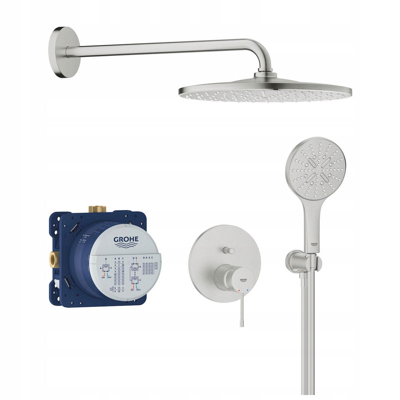 Grohe Essence 310 Mono podomietkový set 25287DC0 nerezová oceľ