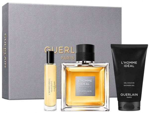Guerlain L`homme Ideal Edt 100 ml Spray 10 ml Spray Sprchový Gél 75 ml