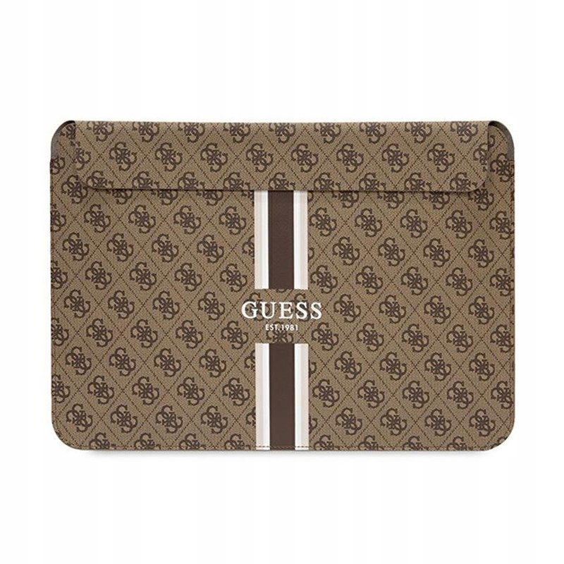 Guess 4G Printed Stripes Computer Sleeve puzdro na notebook 14" (hnedé)