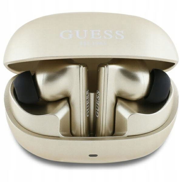 Guess Bluetooth slúchadlá Tws zlatá dokovacia stanica