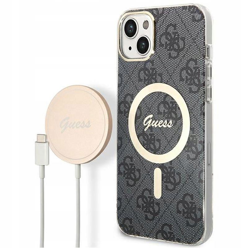 Guess Bundle Pack MagSafe 4G Sada puzdra nabíjačka MagSafe iPhone 14 (c