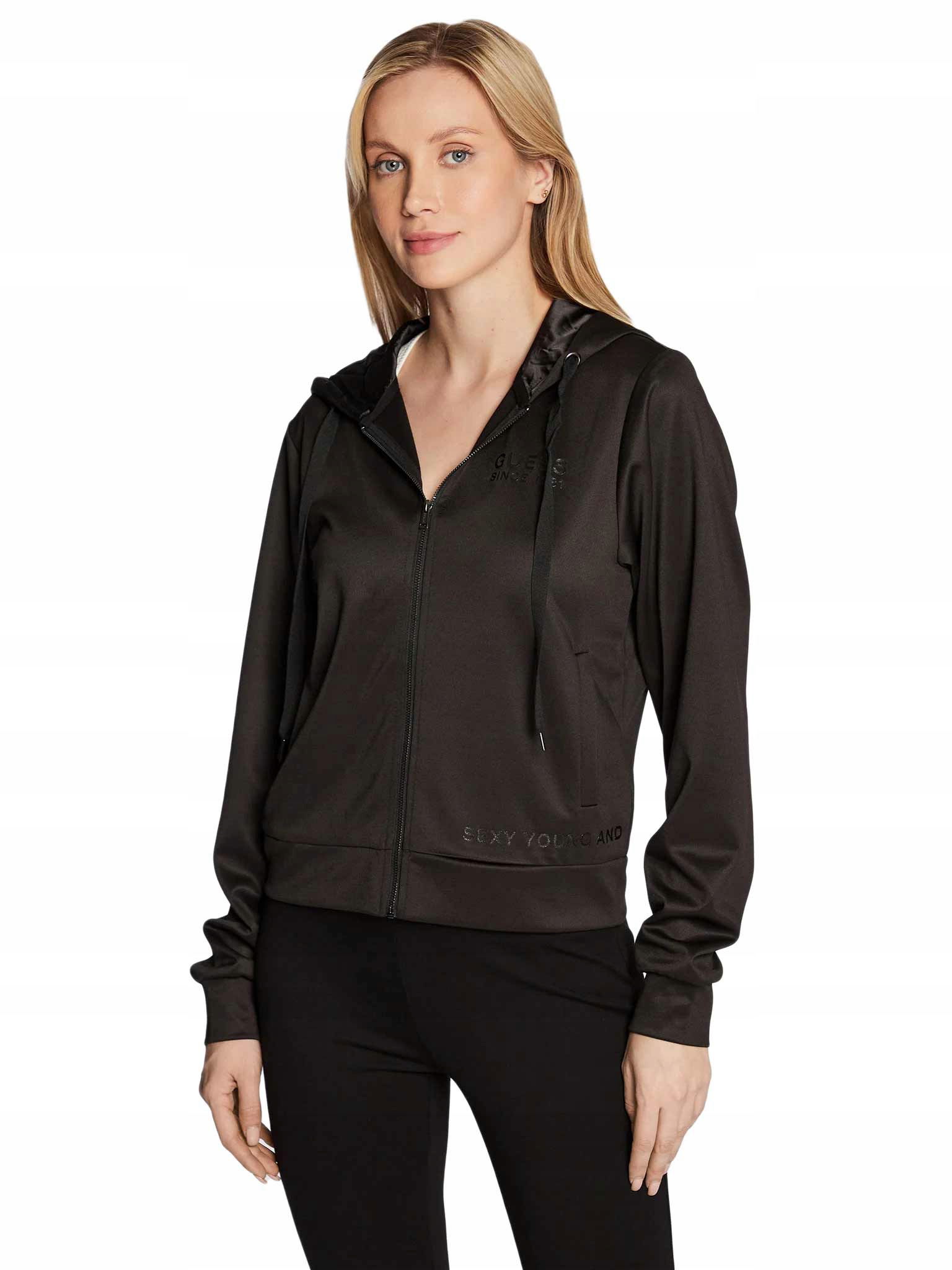 Guess Dámska Mikina Marthe Sweatshirt Čierna veľ. M