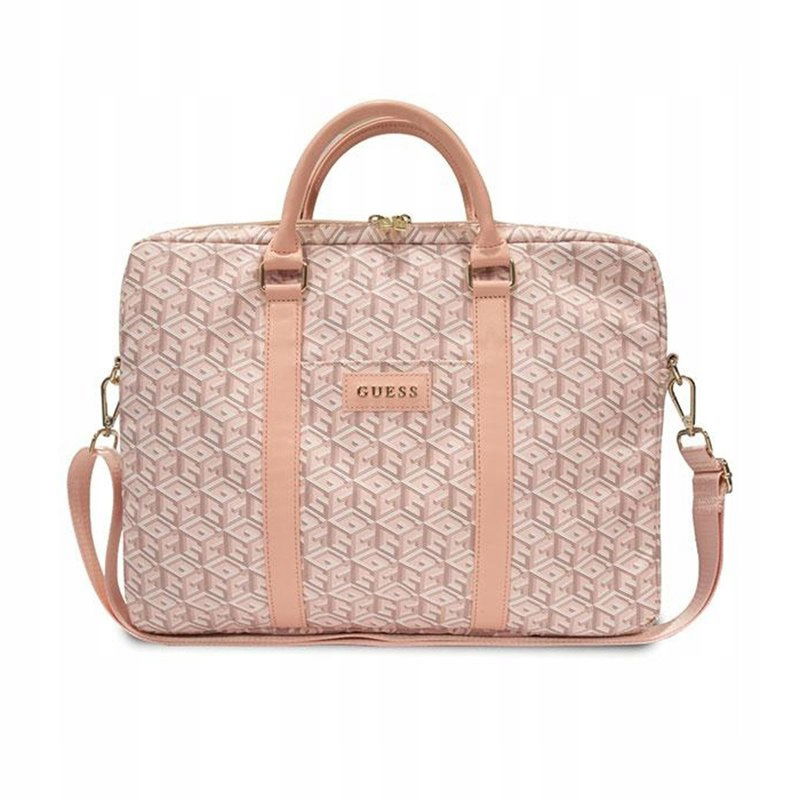 Guess GCube Stripes Computer Bag Taška na notebook 16" (ružová) Gue