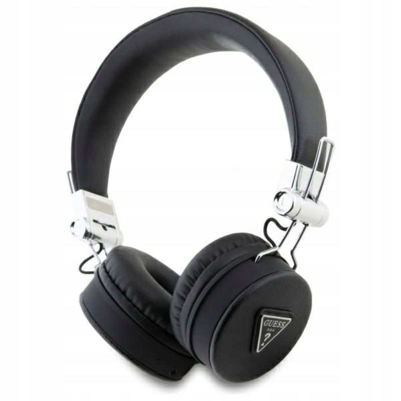 Guess Grained Bezdrôtové slúchadlá na uši Bluetooth Enc (čierne)