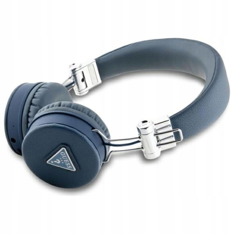Guess Grained Bezdrôtové slúchadlá na uši Bluetooth Enc (modré)