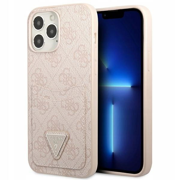 Guess GUHCP13XP4TPP iPhone 13 Pro Max 6,7" ružový/pink hardcase 4G Triangle