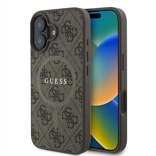 Guess GUHMP16MG4GFRW iPhone 16 Plus 6.7" hnedý/brown hardcase 4G Ring Cla