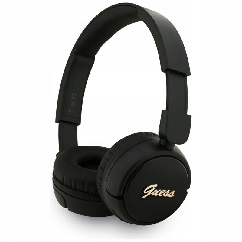 Guess Metal Logo Script bezdrôtové slúchadlá na uši Bluetooth V5.3 (c