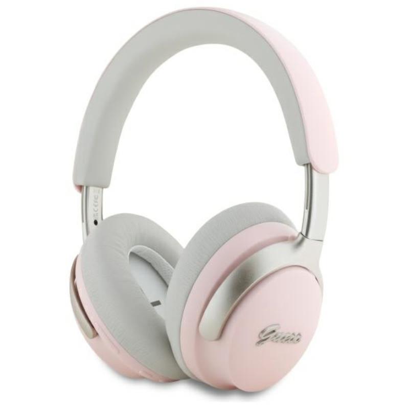 Guess Metal Script Logo Bezdrôtové slúchadlá na uši Bluetooth Anc E