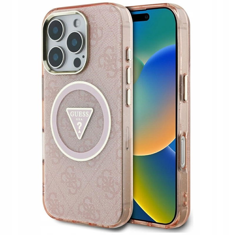 Guess Puzdro na iPhone 16 Pro Max (ružové)