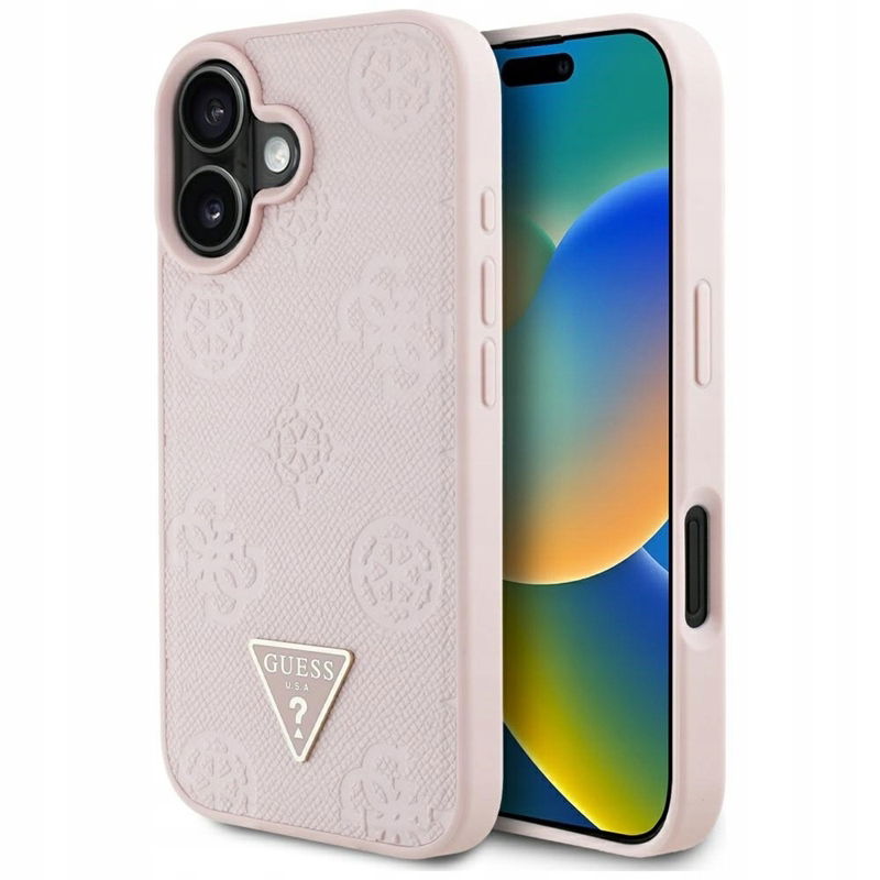 Guess – Puzdro na iPhone 16 (ružové)
