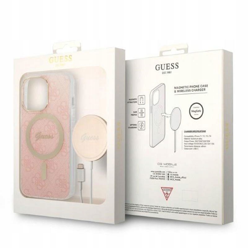 Guess – puzdro nabíjačka MagSafe pre iPhone 13 Pro