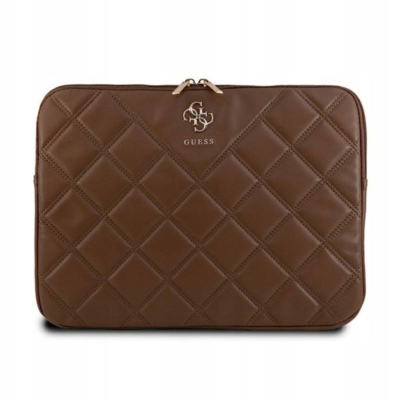 Guess Quilted 4G Sleeve – puzdro na notebook 13" 14" (hnedé)