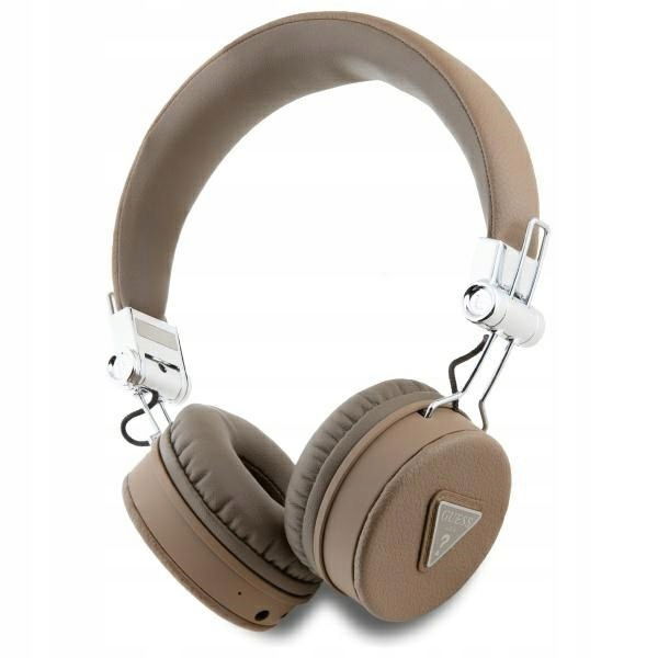 Guess slúchadlá na uši Bluetooth Enc GUBH70PGTSPSW hnedé/brown Grained C