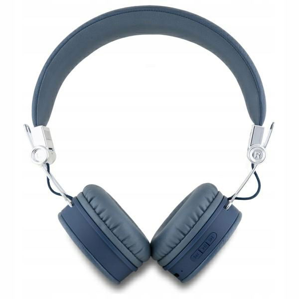 Guess slúchadlá na uši Bluetooth Enc modré Grained Classic Round Shape