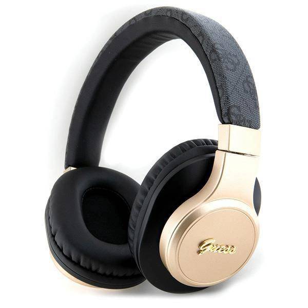 Guess slúchadlá na uši Bluetooth GUBH604GEMK čierne/čierne 4G Script