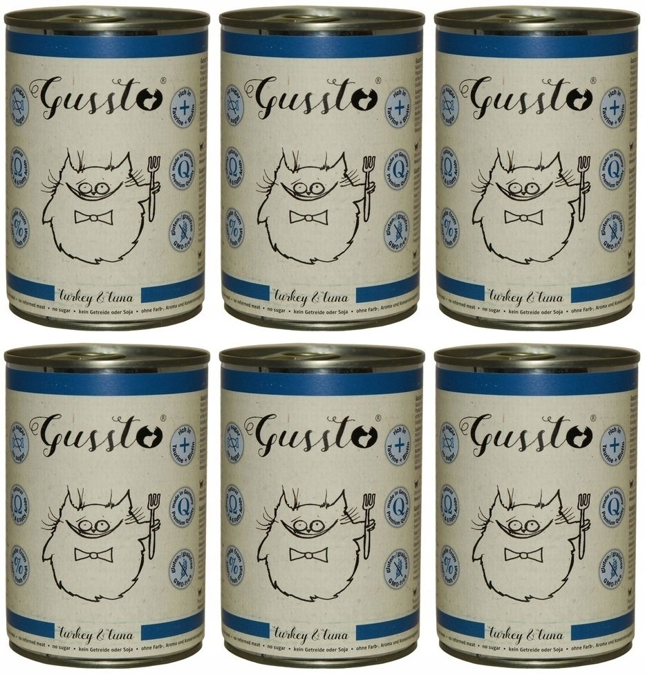 Gussto Cat Fresh Turecko & Tuniak 6 x 400 g