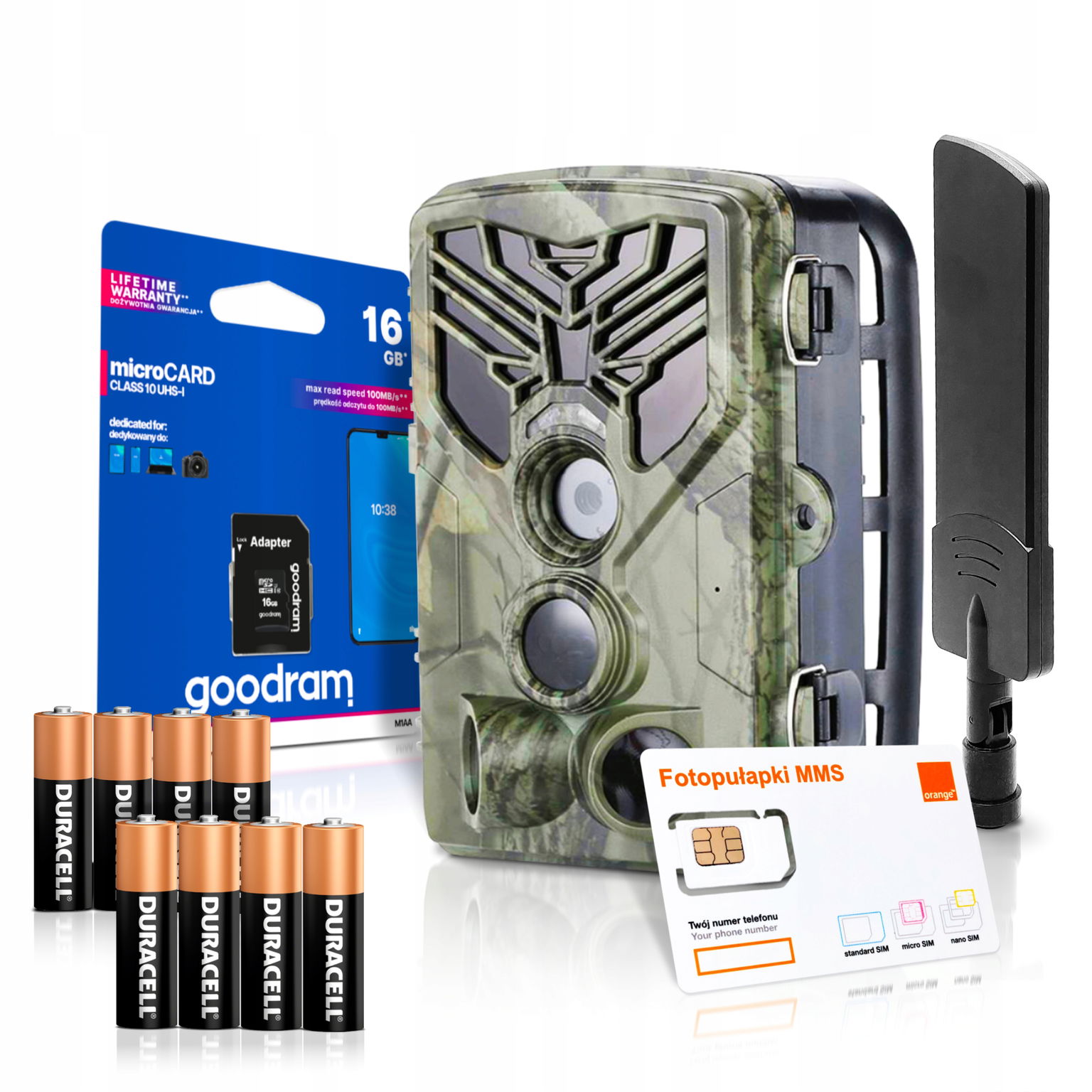 HC810M Forest Fotopasca Sim 16GB Pamäťová Karta batérie Duracell