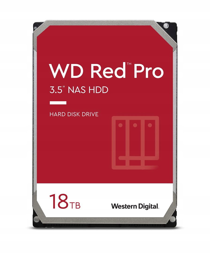 Hdd disk Wd Red Pro WD181KFGX (18 Tb; 3.5"; 512 Mb; 7200 ot./min)
