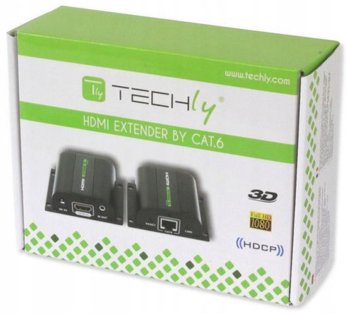 Hdmi extender Techly EXT-E70I po krútenej dvojlinke Cat. 5e/6/6a/7, do 60 m, s prijímačom