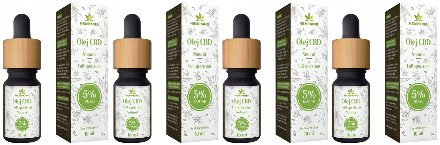 HempKing Prírodný konopný olej 5% Cbd 10 ml Certifikovaný protizápalový