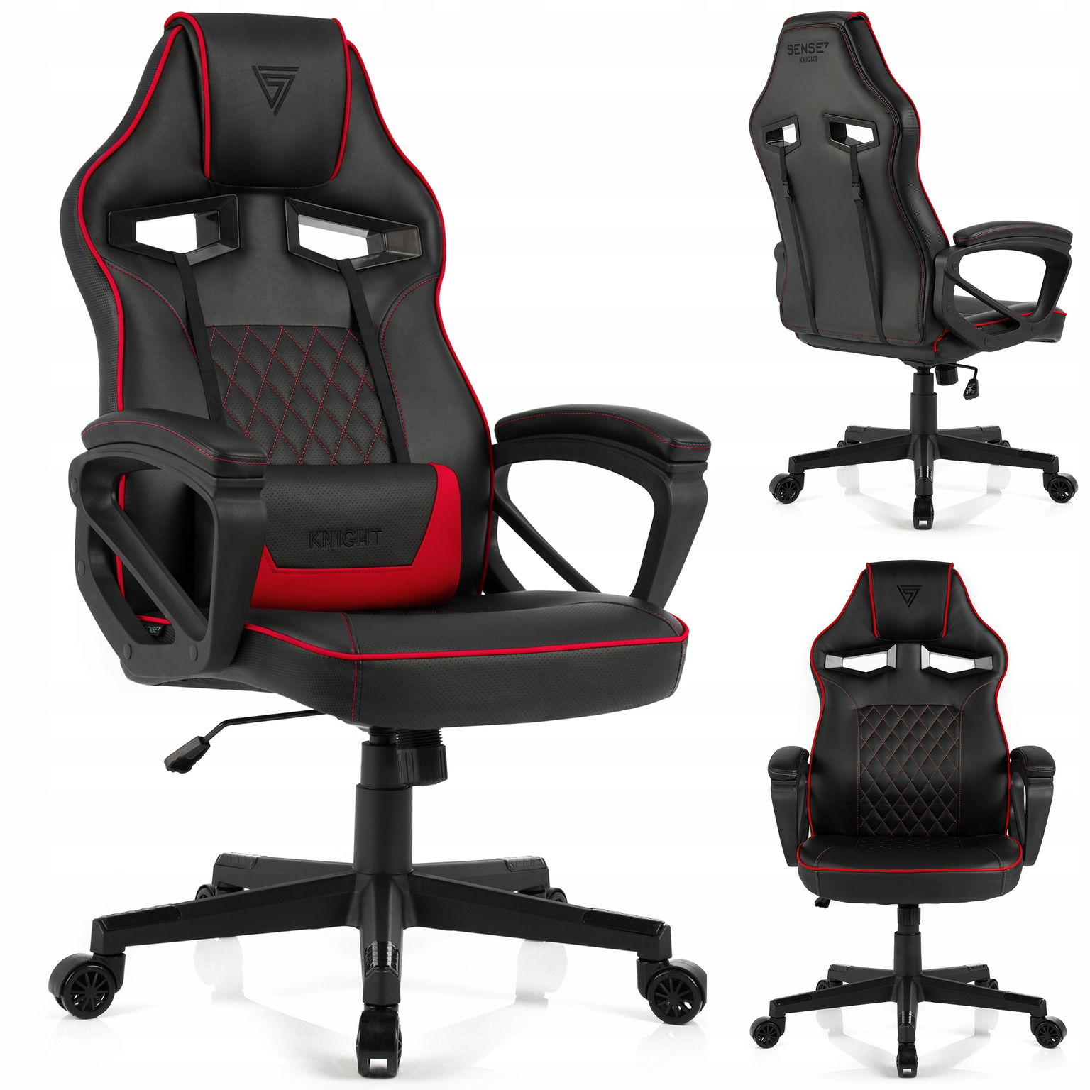 Herná kancelárska stolička Ekokoža Otočná kancelárska stolička Knight Sense7