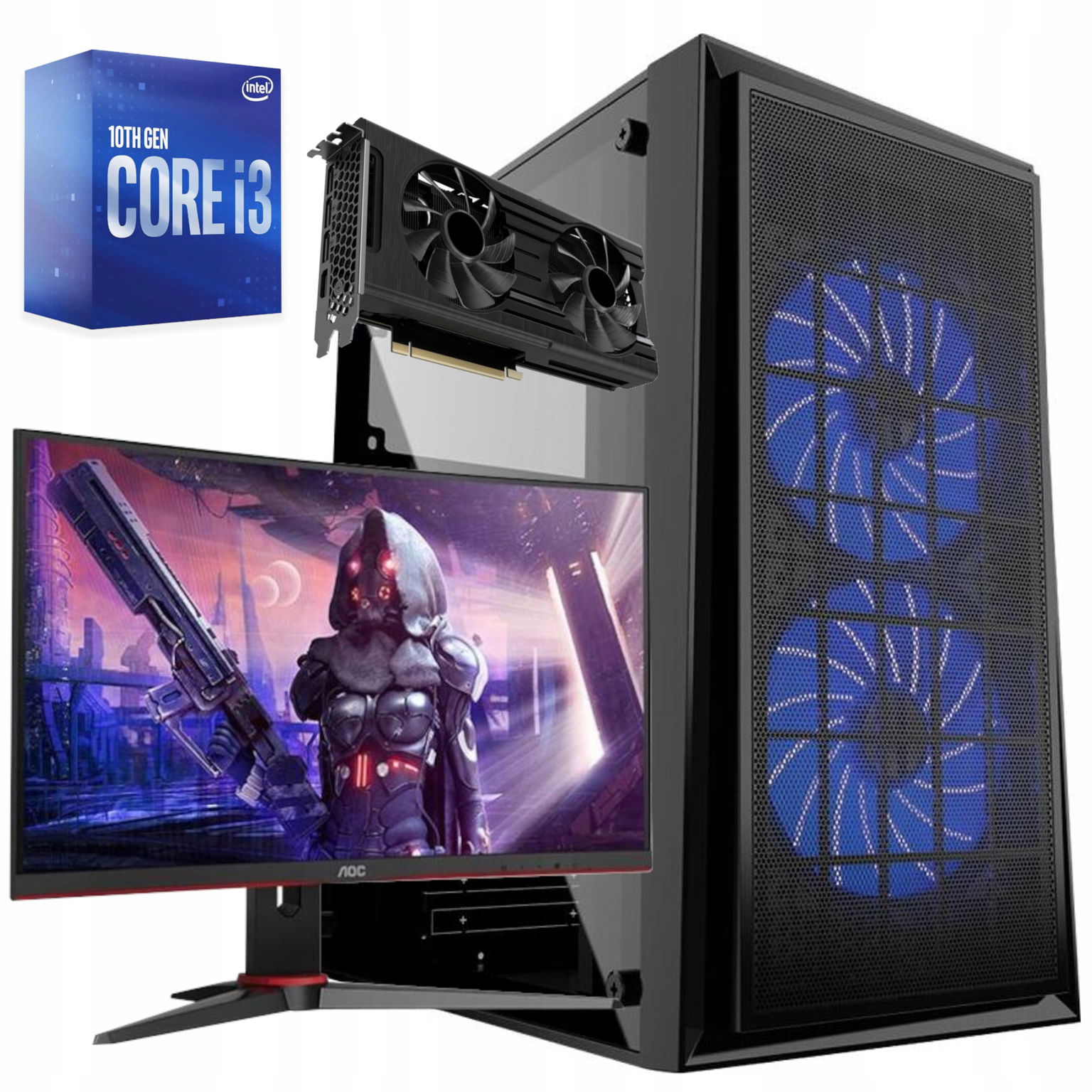 Herná Súprava i3 Rtx 3050 16GB 120SSD 22"
