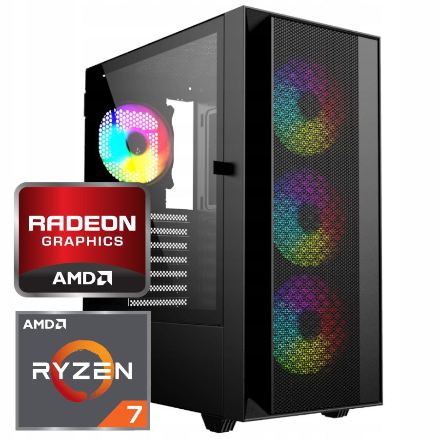 Herný počítač Ryzen 7 8700f/64GB/2000SSD/RX 9060 Xt 16GB