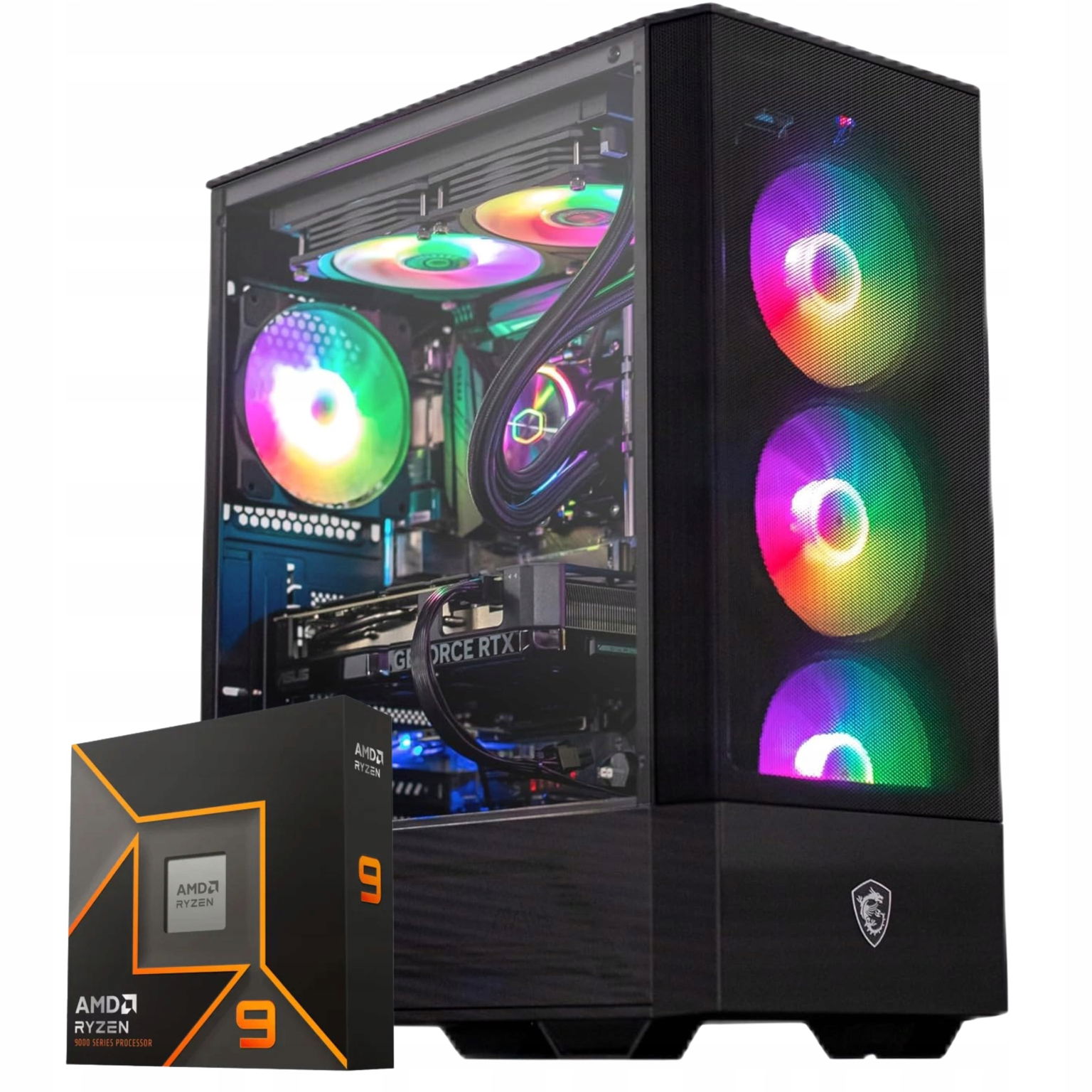 Herný počítač Ryzen 9 9900X Rx 9070 Xt 32GB DDR5 2TB Windows 11