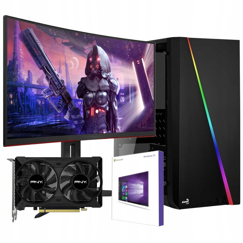Herný Set Amd Gtx 1650 8GB 240SSD 22"