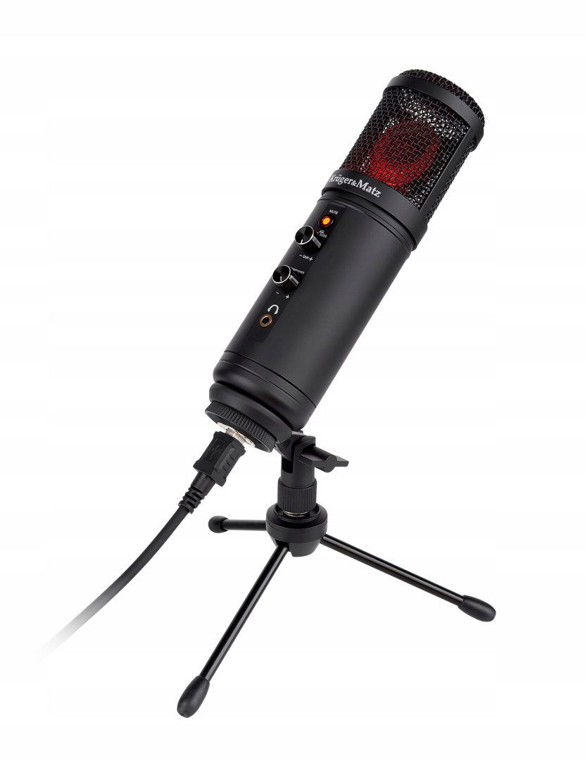 Herný vlogerový mikrofón na Usb Kruger&Matz Warrior GV-100