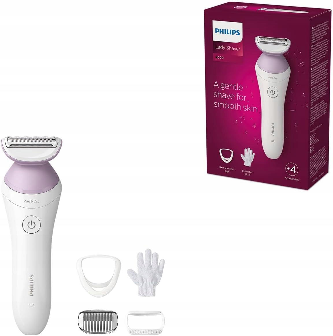 Holiaci strojček Philips Lady Shaver 6000 Príslušenstvo