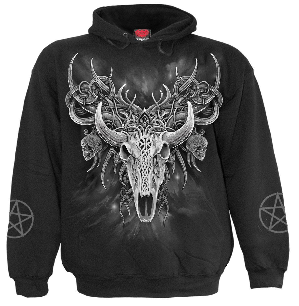 Horned Spirit Black mikina Spiral S