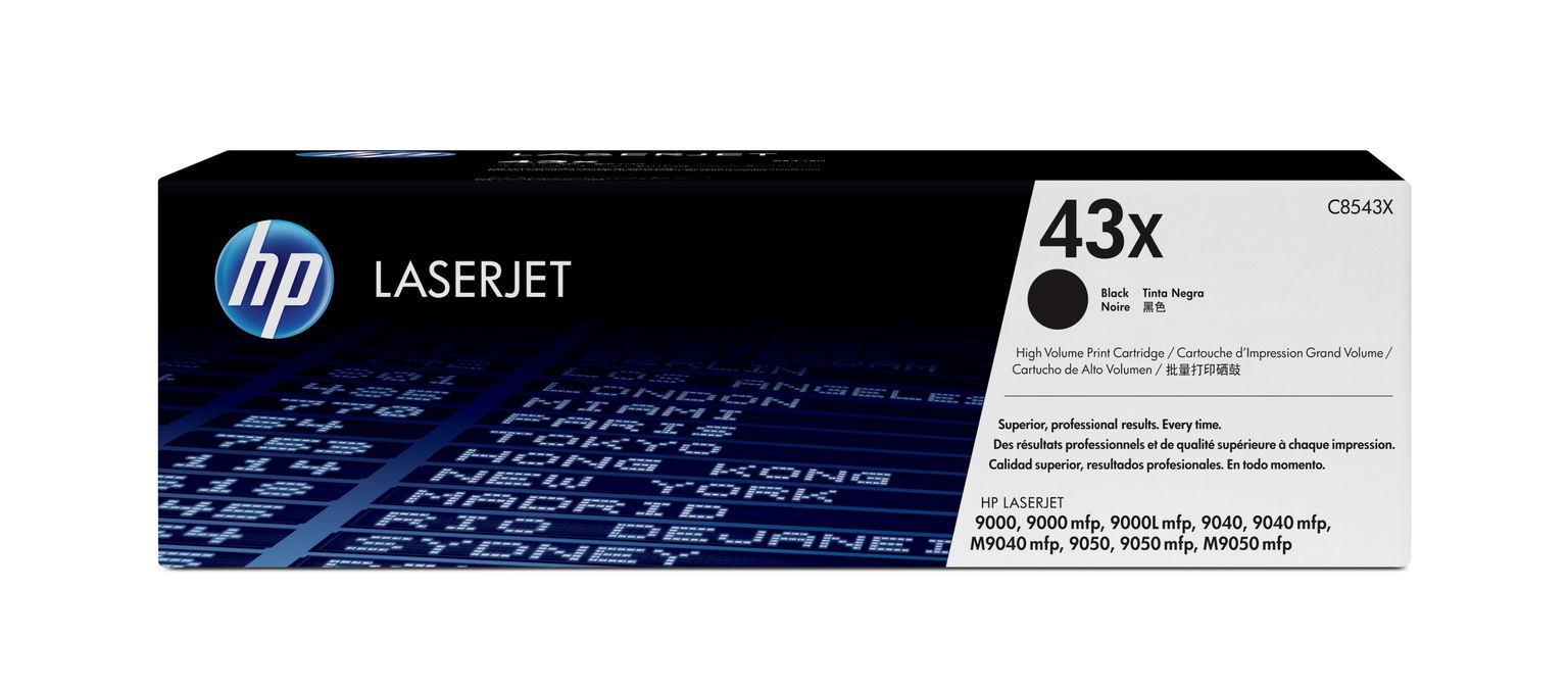 Hp 43X čierny toner (C8543X) originál