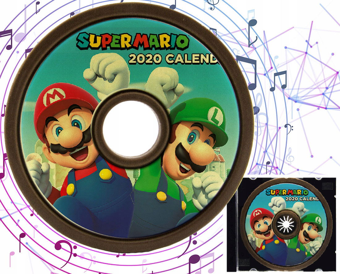 Hra s čokoládovými diskami Mario