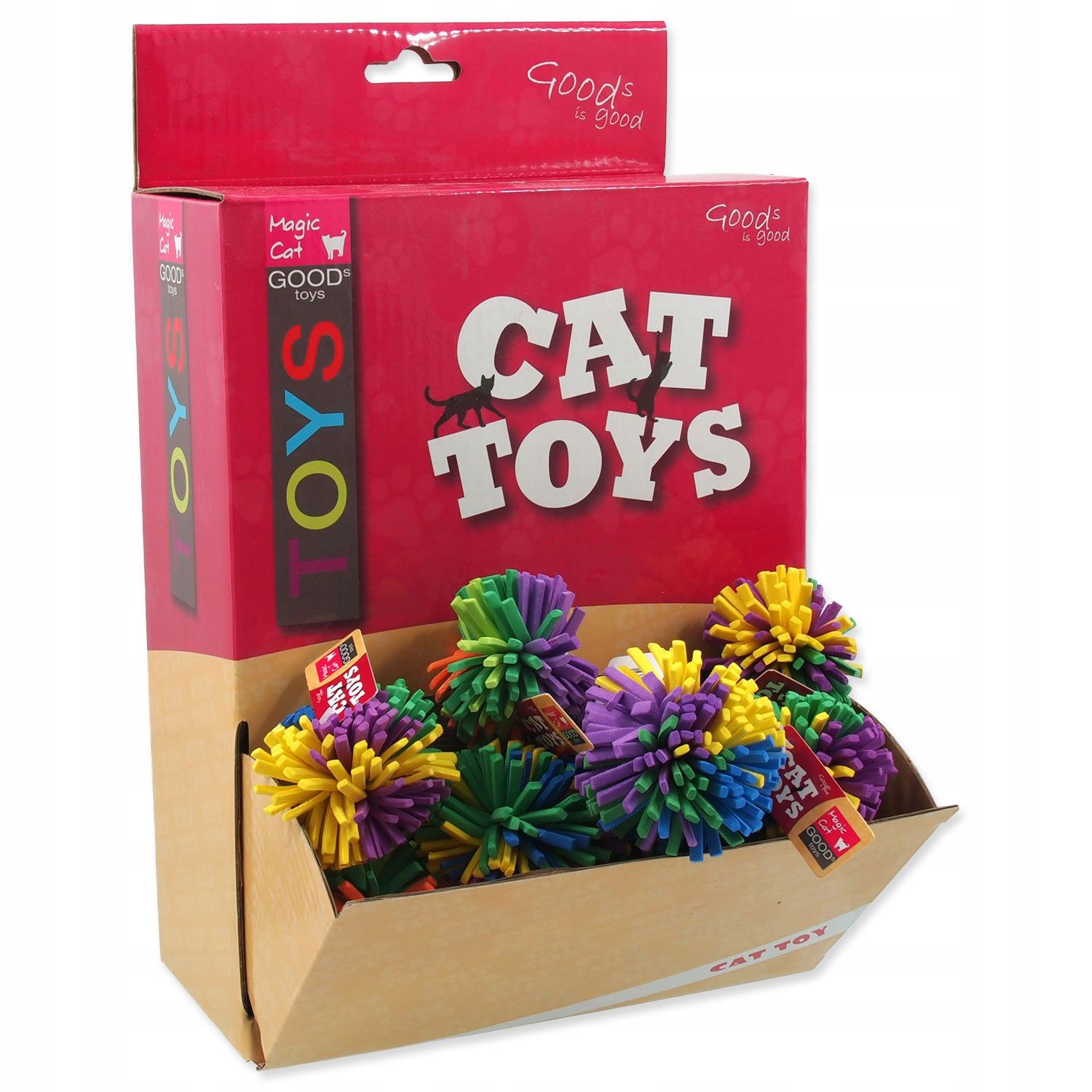 Hračka Magic Cat loptička pena 4,5cm 40ks