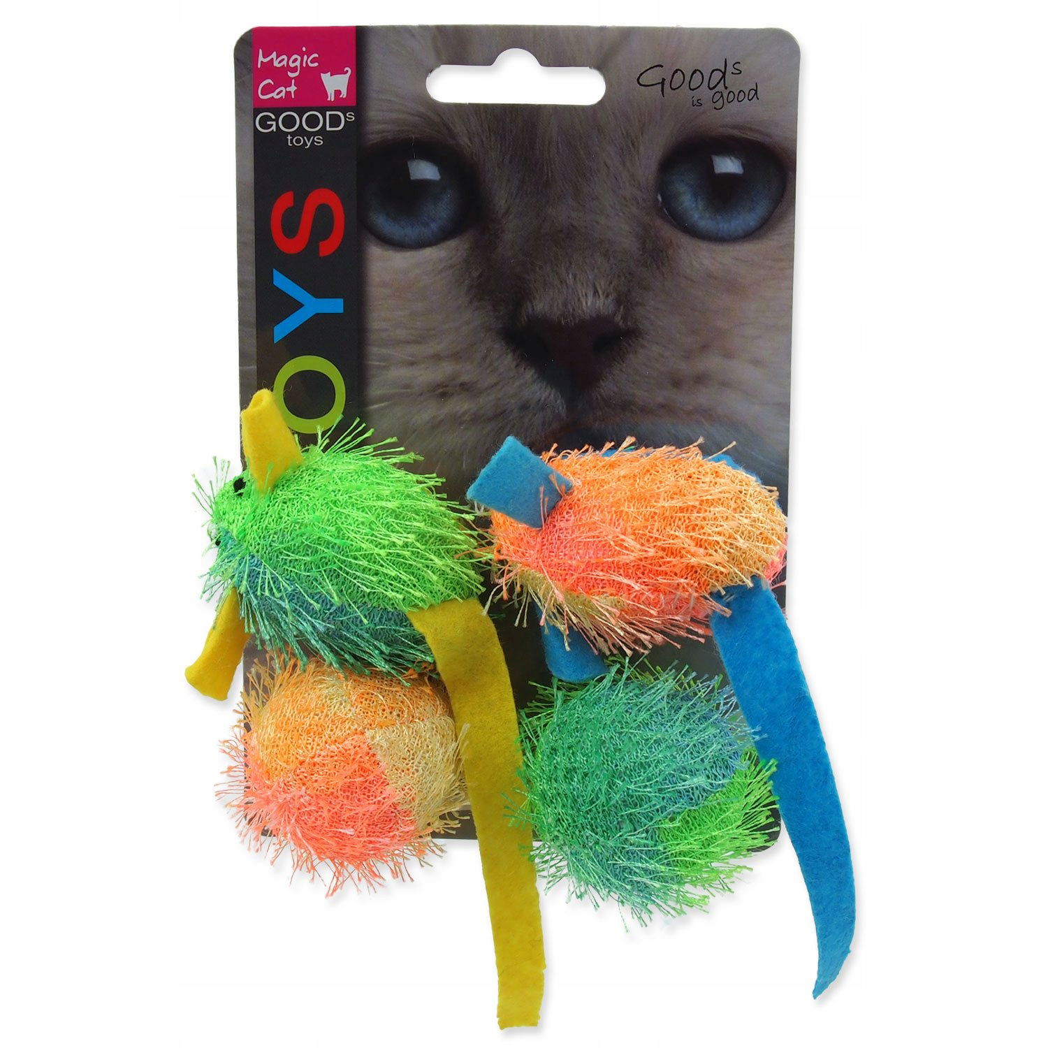 Hračka Magic Cat myš a guľa s catnip 5cm 4ks