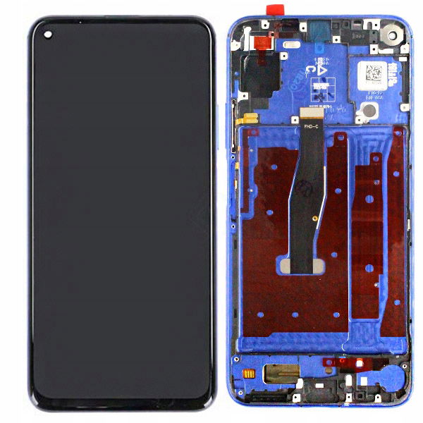 Huawei Nova 5T Honor 20 LCD Display Touchscreen Frame Blue