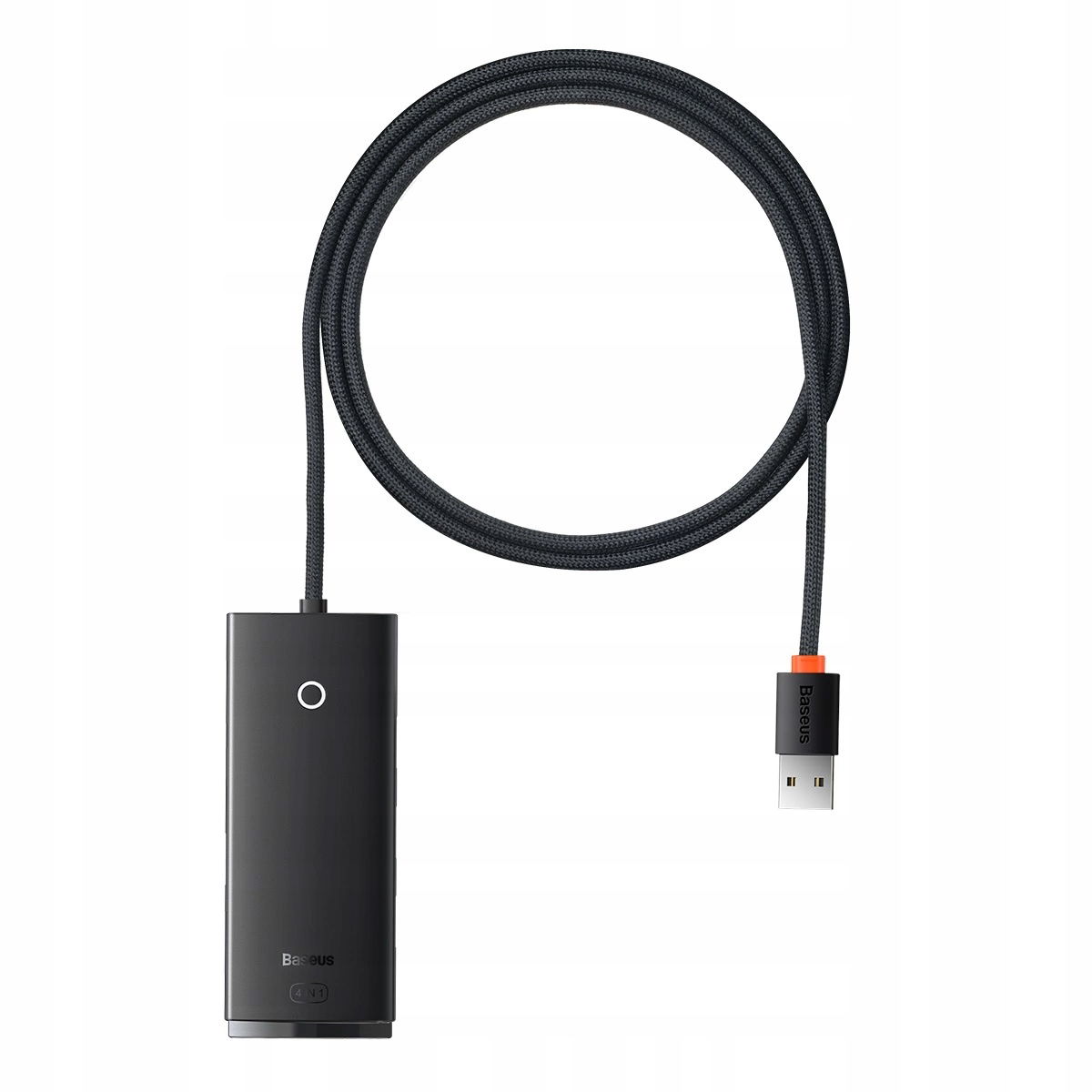 Hub 4v1 Baseus Lite Usb na 4x Usb 3.0 1 m (čierny)