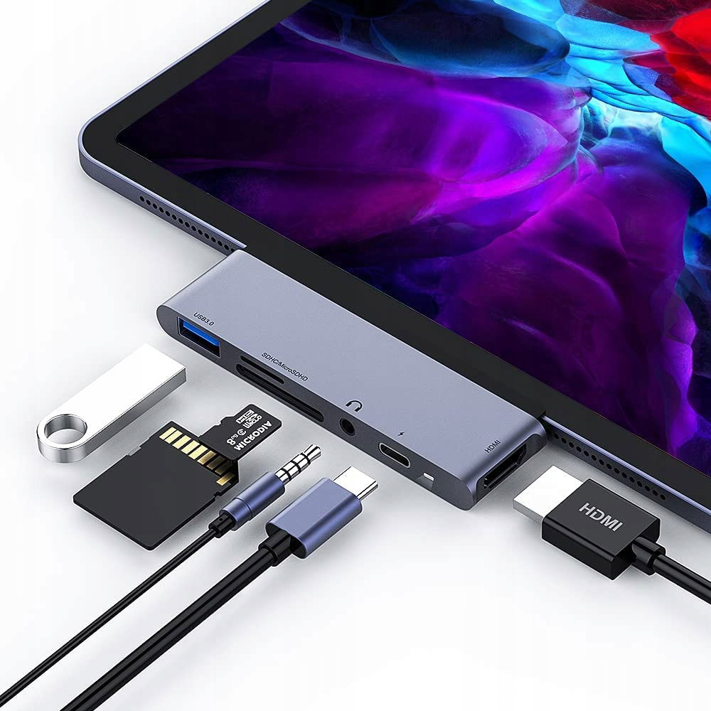 Hub Usb Ipad Pro HDMI4K Macbook Sd Usb-c 60W