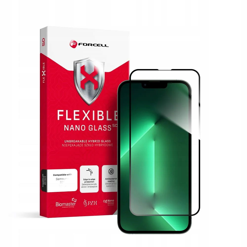 Hybridné sklo iPhone 13 13 Pro 14 16e (se 4 2025) Forcell Flexible