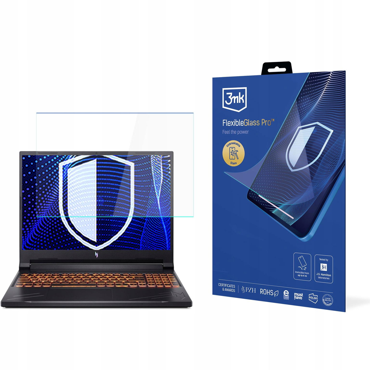 Hybridné sklo na obrazovku pre Acer Nitro V 16 ANV16-41 3mk FlexibleGlass Pro